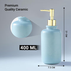 Kuber Industries Liquid Soap Dispenser | Handwash Soap Dispenser | Soap Dispenser for Wash Basin | Shampoo Dispenser Bottle | Bathroom Dispenser Bottle | Pack of 5 | JY00231BU | 400 ml | Blue