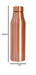 Kuber Industries 950 ml Copper Water Bottle - Leakproof Detox Tamaba Bottle for Office/Gym/Yoga/College, Men & Women | Stain Resistent Thermos Bottle for Adults | Solid - Copper