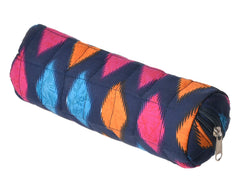 Heart Home Navajo Printed Single Rod Cotton Bangle Organizer/Case/Holder/Pouch (Blue)-50HH0772