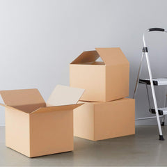 Homestic Corrugated Box | 3 Ply Corrugated Packing Box | Corrugated for Shipping | Corrugated for Courier & Goods Transportation | Packing Storage Box | 50 Pcs Set | P01 | Brown