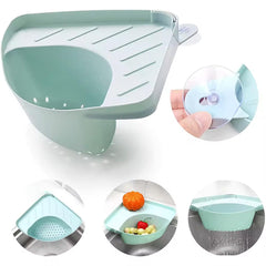 Kuber Industries Pack of 2 Kitchen Sink Stand | Food Strainer Stand for Kitchen | Vegetable-Fruit Drainer Holder | Sink Stopper Shifter for Kitchen | Multipupose Kitchen Sink Stand | TM20002BL | Blue