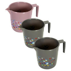 Heart Home Disney Team Bathroom Mug | Plastic Bath Mug for Bathroom | Mug for Bathroom | Mug for Toilet | Washroom Jug | 111 Bath Mug | 1 LTR | Pack of 3 | Multi