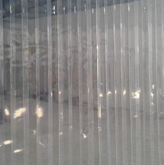 Kuber Industries PVC 8 Feet 1 MM Transparent 6 Strips AC Curtain -CTKTC029086