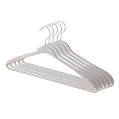 Kuber IndustriesVelvet Cloth Hanger Set of 25 with Chromed Plated Steel Hook|GREY|