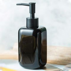 Urbane Home Liquid Soap Dispenser | Handwash Soap Dispenser | Soap Dispenser for Wash Basin | Shampoo Dispenser Bottle | Bathroom Dispenser Bottle | 300 ML | Black