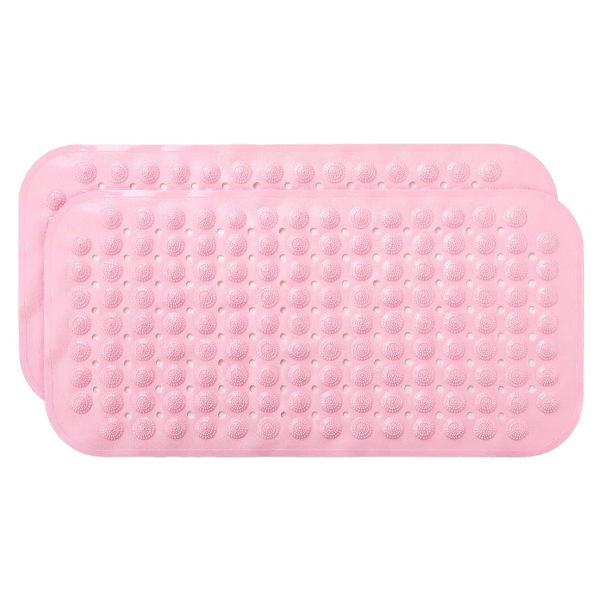 Kuber Industries Bath Mat | PVC Bathroom Mat | Shower Bath Mat | Floor Tub Mat | Bathroom Mud Mat | Anti-Skid Shower Bathroom Mat | M-YSD-35C |Pack of 2| Pink