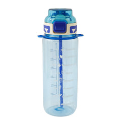 Kuber Industries Pack of 6 Kids Water Bottle With Straw |Sipper Water Bottle For Kids Boys Girls| Water Bottle with Locking Flip Lid | 720ml |Blue | SYZ-7774A