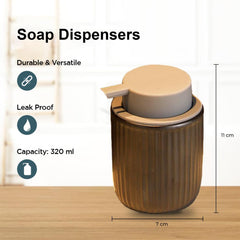Kuber Industries Liquid Soap Dispenser | Handwash Soap Dispenser | Soap Dispenser for Wash Basin | Shampoo Dispenser Bottle | Bathroom Dispenser Bottle | 3 Piece | 320 ml | JY00162YW | Yellow