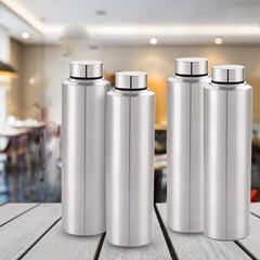 Heart Home Stainless Steel Water Bottle, Set of 4, 1000 ml Each