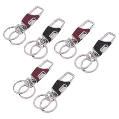 Kuber Industries Keychain/Keyring/Key Tag|Car Key Clip, Key Holder, Key Organizer|Pack of 6| (Multi)