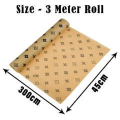 Heart Home Shelf Liner | EVA Kitchen Cabinet Shelf Protector | Kitchen Liners for Cabinets and Drawers | Drawer Liner Mat | Star Shelf Liner Cabinet Mat | 3 MTR | Pack of 2 | Brown