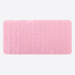 Kuber Industries Bath Mat | PVC Bathroom Mat | Shower Bath Mat | Floor Tub Mat | Bathroom Mud Mat | Anti-Skid Shower Bathroom Mat | L-YSD-B | Pink
