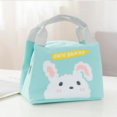 Heart Home Lunch Bag | Lunch Bag for Office | Lunch Bag for College | Reusable Lunch Bag | Lunch Bag for Adults | Tiffin Lunch Bag with Handle | Printed | LYN07-BLE | Blue