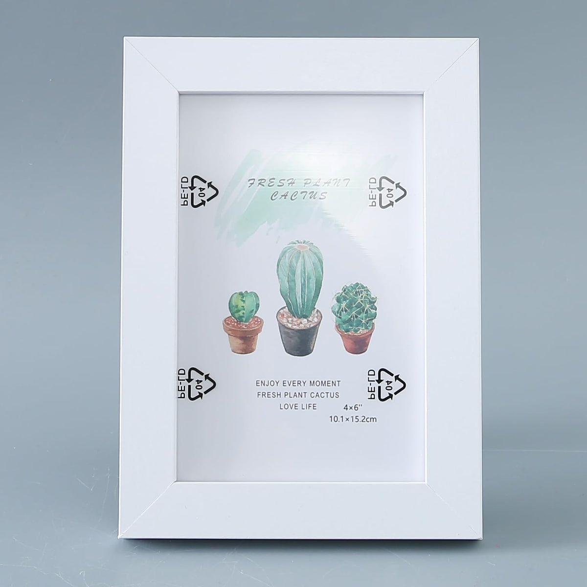 Kuber Industries Photo Frame For Home Décor|Use Horizontal & Vertical|Crystal Clear Glass|Perfect For Home, Office And Shop "11.6x16.7CM"-Pack of 5 (White)