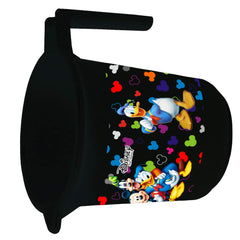 Kuber Industries Disney Team Mickey Unbreakable Virgin Plastic Bathroom Bucket with Mug Set (Black)-HS_35_KUBMARTS17494