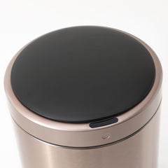 Urbane Home Sensor Dustbin | Round Sensor Dustbin | Touchless Trash Can | Smart Dustbin for Bedroom-Office-Living Room | Automatic Garbage Can | HN-ZY-RG-9L | Rose Gold