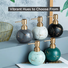 Kuber Industries Liquid Soap Dispenser | Handwash Soap Dispenser | Soap Dispenser for Wash Basin | Shampoo Dispenser Bottle | Bathroom Dispenser Bottle | 3 Piece |300 ml | Blue