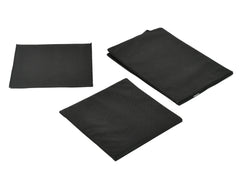 Heart Home Non-Woven Foldable Large Laundry basket/Hamper With Lid & Handles (Black)-44HH0189