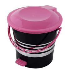 Kuber Industries 2 Pieces Plastic Dustbin Garbage Bin with Handle,5 Liters (Pink) -CTLTC37972