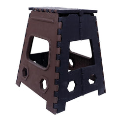 Kuber Industries 18 Inch Foldable Stool for Traveling|Heavy-Duty Step Stool for Adults|Perfect for Bathroom, Kitchen, Garden-Pack of 6 (Brown)
