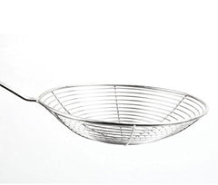 Kuber Industries Code-STJ04 Stainless Steel Puri Strainer, 20 cm, Silver,Standard,Jhara04