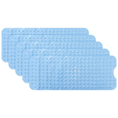 Kuber Industries Bath Mat | PVC Bathroom Mat | Shower Bath Mat | Floor Tub Mat | Bathroom Mud Mat | Anti-Skid Shower Bathroom Mat | M-YSD-40A |Pack of 5| Sky Blue