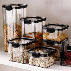 Kuber Industries Extra Large Refrigerator Storage Crisper/Fridge Container with Airtight Lid-Pack of 6 (Transparent)