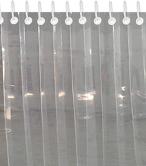 Kuber Industries PVC 8 Feet 1 MM Transparent 6 Strips AC Curtain -CTKTC29085