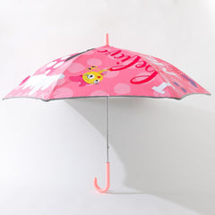 Kuber Industries Disney Minnie Print Umbrella For Kids|Automatic Umbrella For Rain-Pack of 3 (Pink)