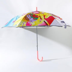 Kuber Industries Disney Princess Print Umbrella For Kids|Automatic Umbrella For Rain-Pack of 4 (Multi)