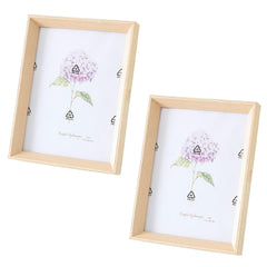 Kuber Industries Photo Frame For Home Décor|Use Horizontal & Vertical|Crystal Clear Glass|Perfect For Home, Office And Shop "16.7x21.8CM"-Pack of 2(Natural)