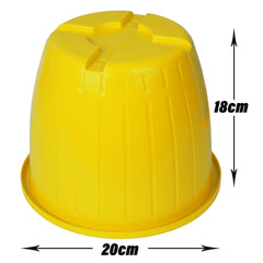 Heart Home Flower Pot | Flower Pots for Indoor & Outdoor | Plastic Pot for Gardening | Planter for Flower | Balcony Flower Pot with Drain Holes | Duro Flower Pot | 6 Inch | Pack of 6 | Multi