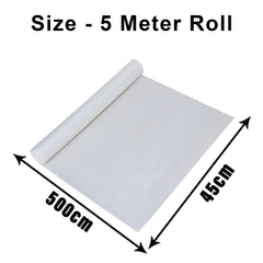 Heart Home Shelf Liner | Kitchen Cabinet Shelf Protector | Kitchen Liners for Cabinets and Drawers | Drawer Liner Mat | Self Check Shelf Liner Cabinet Mat | 5 MTR | White