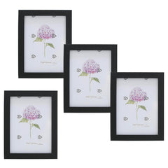 Kuber Industries Photo Frame For Home Décor|Use Horizontal & Vertical|Crystal Clear Glass|Perfect For Home, Office And Shop "16.7x21.8CM"-Pack of 4 (Black)