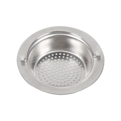 Heart Home Sink Strainer | Kitchen Sink Strainer | Sink Drain Strainer | Drain Catcher for Bathroom | Mesh Drain Filter for Kitchen | Sink Round Jali with Handle | 115 mm | Silver