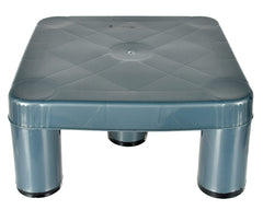 Kuber Industries Large Multipurposes Square Plastic Seating Stool/Patla (Grey)