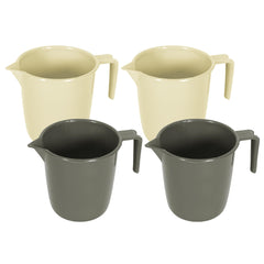 Heart Home Bathroom Mug | Plastic Bath Mug for Bathroom | Bath Mug | Mug for Bathroom | Mug for Toilet | Washroom Jug | 111 Bath Mug | 1 LTR | Pack of 4 | Multi
