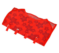 Heart Home Hanging Organizer | Non-Woven Flower Hanger | Jewellery Organizer | Double Sided Hanger | 27 Pockets & 14 Hook Hanger | Cosmetic Wall Hanging Organizer | Pack of 2 | Red