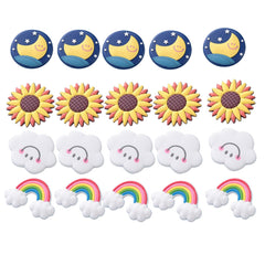 Kuber Industries Cute Sky Shape Fridge Magnets|Home Décor|Best Souvenir Gift|Pack of 20|Multi|