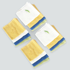 Kuber Industries 525 GSM Cotton Face Towels |Super Soft, Quick Absorbent & Anti-Bacterial|Gym & Workout Towels|Pack of 12 (Multicolor)