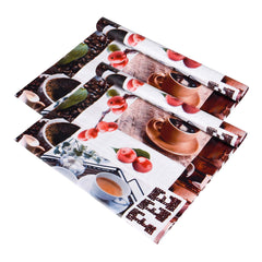 Kuber Industries (2 Rolls) Anti Slip Kitchen Shelf Sheets - Waterproof Wardrobe Sheets for Shelves | Cabinet | Drawer | Cupboard - Shelf Liner for Refrigerator (Easy to Cut) (Coffee Design) (5 Mtr)