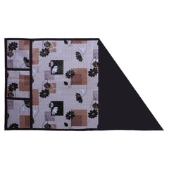 Kuber Industries Flower Print PVC Fridge Top Cover with 6 Utility Side Pockets (Pink)