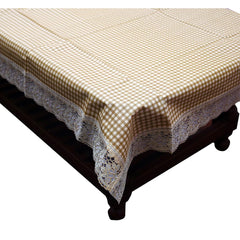 Kuber Industries Checkered PVC 6 Seater Dining Table Cover - Multicolour, (Model: DiningDT207)
