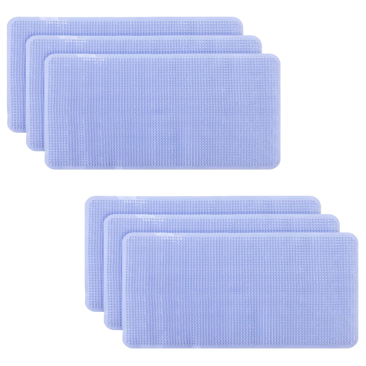 Kuber Industries Bath Mat | PVC Bathroom Mat | Shower Bath Mat | Floor Tub Mat | Bathroom Mud Mat | Anti-Skid Shower Bathroom Mat | L-YSD-C |Pack of 6|Sky Blue