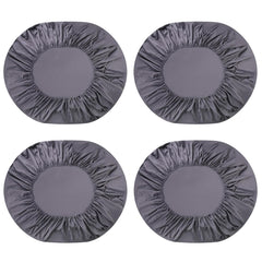 Kuber Industries Double Bed Mattress ProtectorBed Protecter With Elastic "180x200" CM-Pack of 4 (Dark Grey)