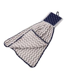 Heart Home Napkin | Washbasin Hanging Napkin | Kitchen Towel with Ties | Napkin for Kitchen | Zig Zag Napkin for Bathroom | Hand Towel for Kitchen | Pack of 2 | Multi