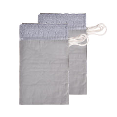 Kuber Industries Bolster Covers | Cotton Bolster Cover Set | Diwan Bolster Cover Set | Bolster Pillow Cover | Plain Lace Print Masand Cover | 16x32 Inch | Pack of 4 | Multicolor