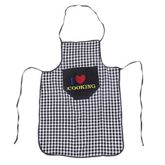 Kuber Industries Checkered Design Cotton 2 Pieces Waterproof Apron with Front Pocket (Red & Black)-CTKTC29853