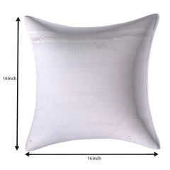 Kuber Industries Cotton 4 Pieces Cushion Cover Set (White) -CTKTC8888