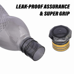 Heart Home Water Bottle | Plastic Water Bottle for Fridge | Water Bottle for Kitchen | Ideal for Restaurant | Water Bottle for Refrigerator | Dolphine Bottle | 1 LTR | Pack of 3 | Black